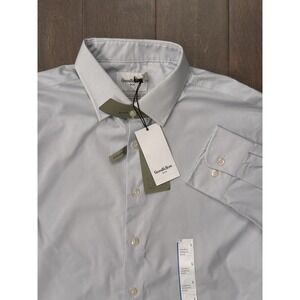 Goodfellow & Co Mens Button Down Standard Fit Stretch Dress Shirt Size L 16/16.5
